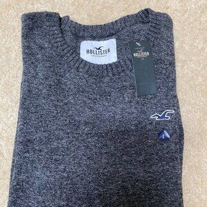 Hollister Men’s Lightweight Crewneck Sweater - Grey - Size Large - NWT